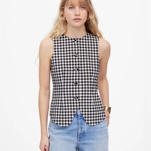 Madewell gingham vest top - size 2